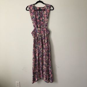 Vintage Floral Midi Dress